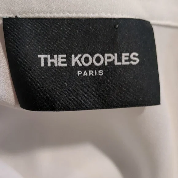 The Kooples White Ruffle Blouse - Picture 7 of 8